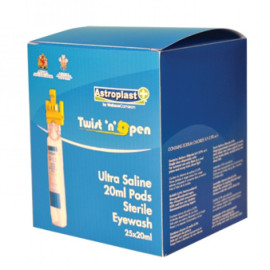 20ml Astroplast CLIPPED Twist N Pull Saline Eye Wash Pods (Box 25)