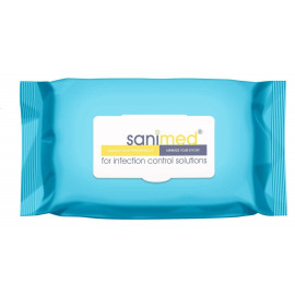 SaniMed 70% IPA Wipes Flow Wrapped (Pack 100)