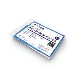 Disposable Plastic Aprons Flat Packed x 100 - Blue